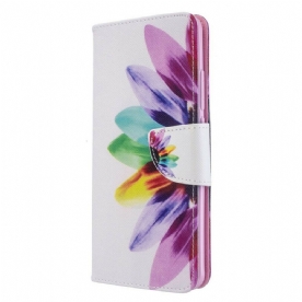 Folio-hoesje voor Xiaomi Mi Note 10 / 10 Pro Aquarel Bloem