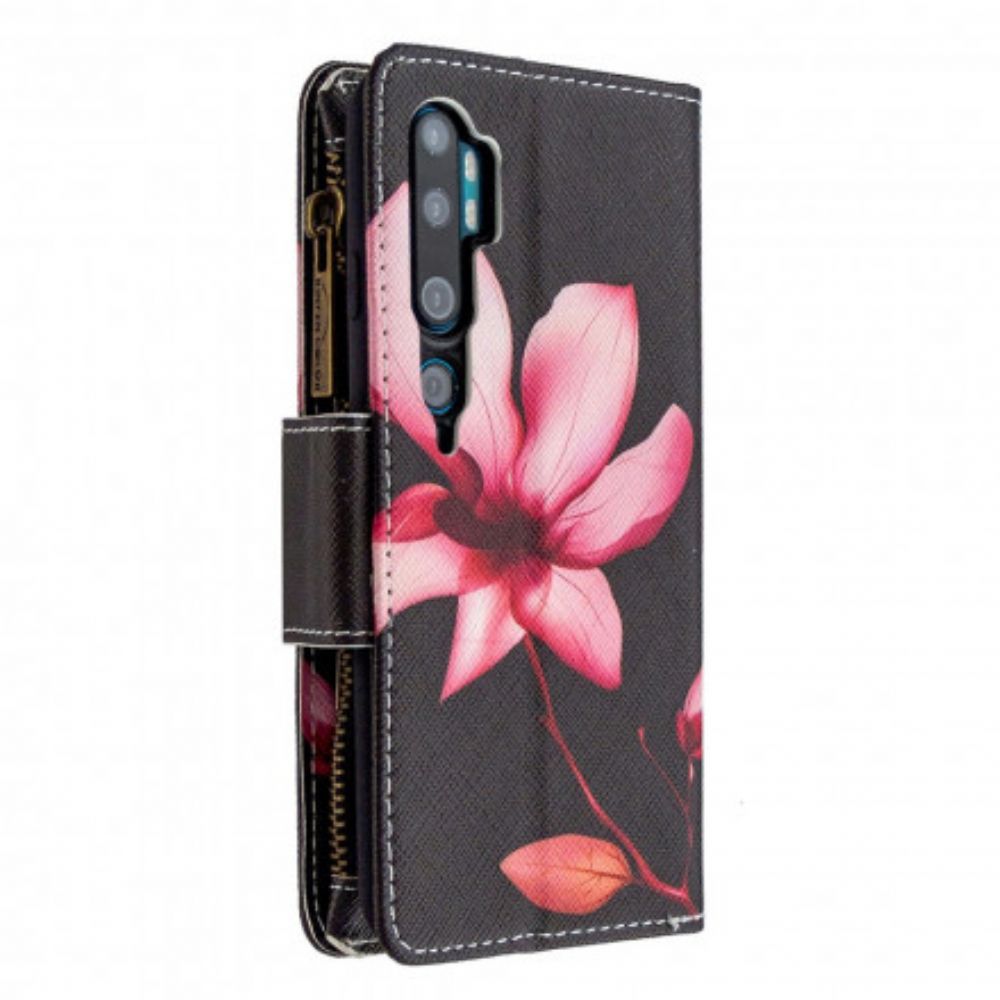 Folio-hoesje voor Xiaomi Mi Note 10 / 10 Pro Bloemzak Met Rits