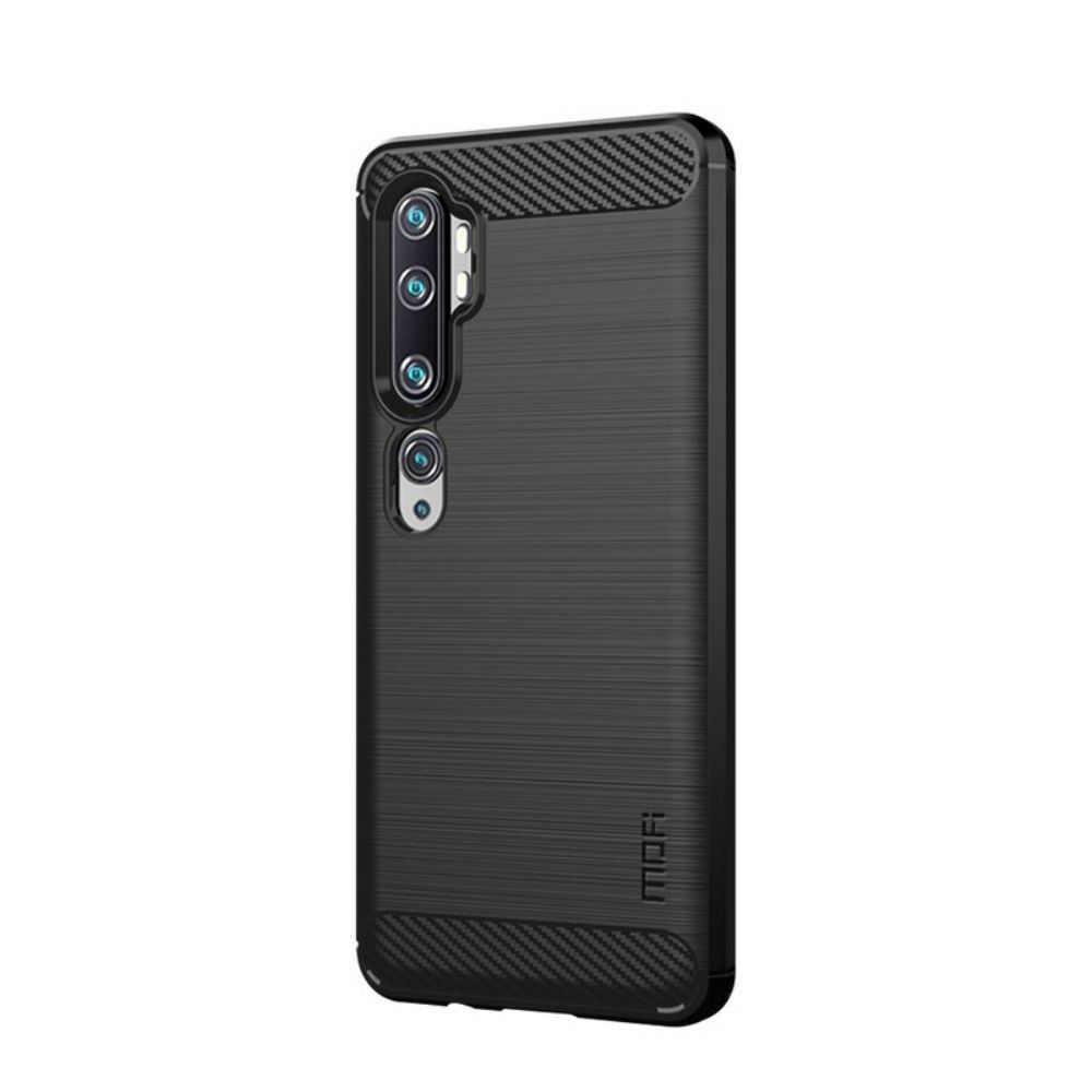 Hoesje voor Xiaomi Mi Note 10 / 10 Pro Mofi Geborstelde Koolstofvezel