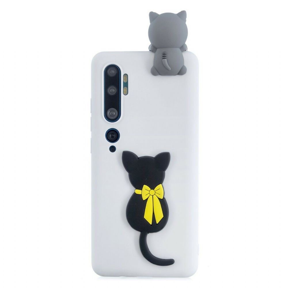 Hoesje voor Xiaomi Mi Note 10 / 10 Pro Mooi Poesje 3d