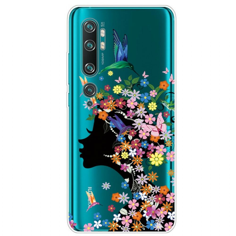 Hoesje voor Xiaomi Mi Note 10 / 10 Pro Mooie Bloemhoofd