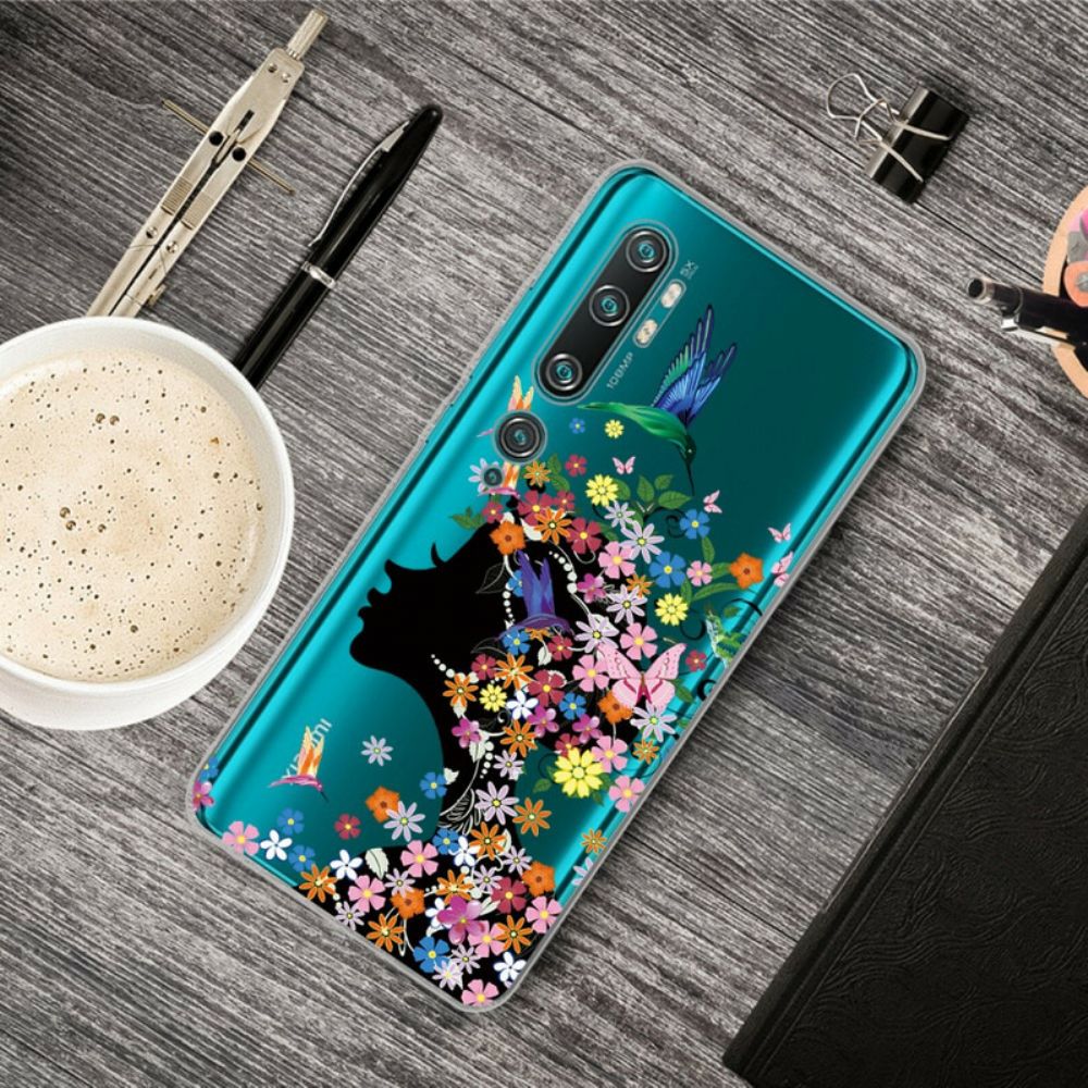 Hoesje voor Xiaomi Mi Note 10 / 10 Pro Mooie Bloemhoofd