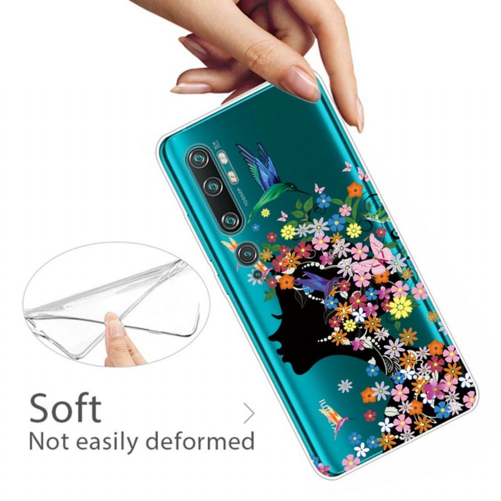 Hoesje voor Xiaomi Mi Note 10 / 10 Pro Mooie Bloemhoofd