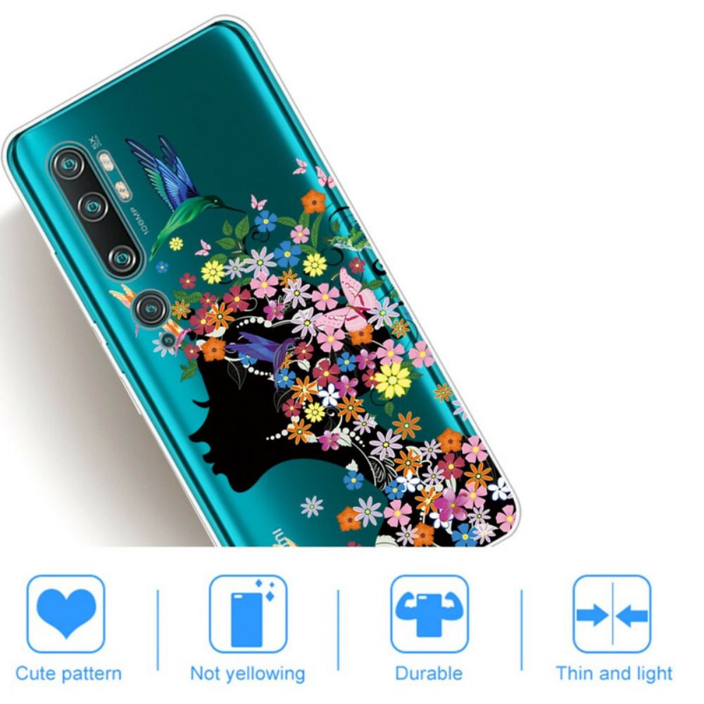 Hoesje voor Xiaomi Mi Note 10 / 10 Pro Mooie Bloemhoofd