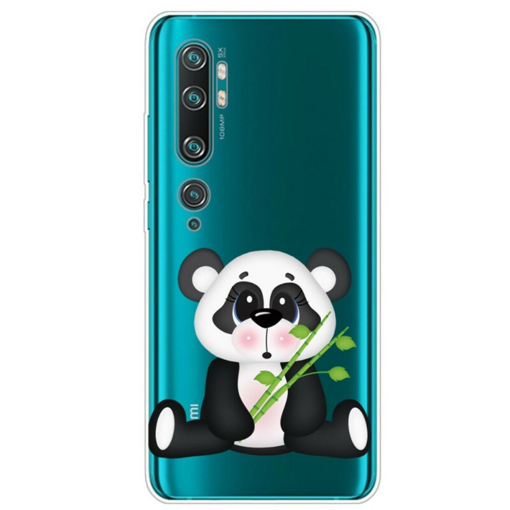 Hoesje voor Xiaomi Mi Note 10 / 10 Pro Transparante Verdrietige Panda