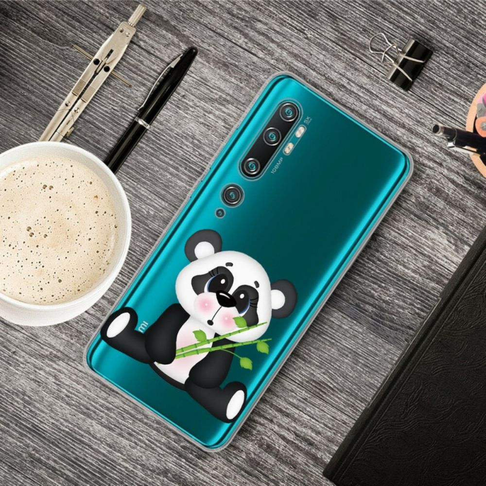 Hoesje voor Xiaomi Mi Note 10 / 10 Pro Transparante Verdrietige Panda