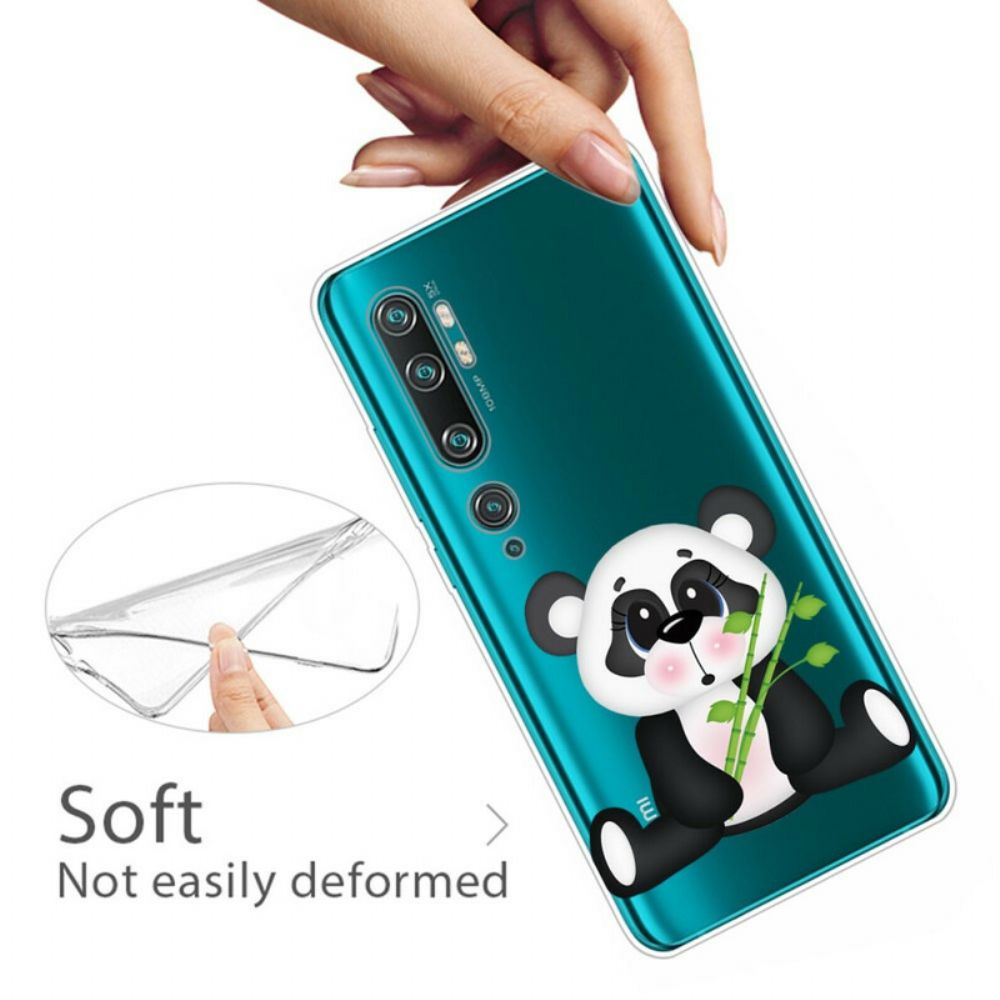 Hoesje voor Xiaomi Mi Note 10 / 10 Pro Transparante Verdrietige Panda