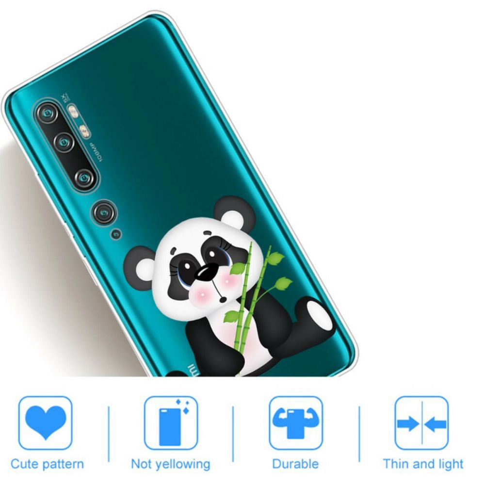 Hoesje voor Xiaomi Mi Note 10 / 10 Pro Transparante Verdrietige Panda