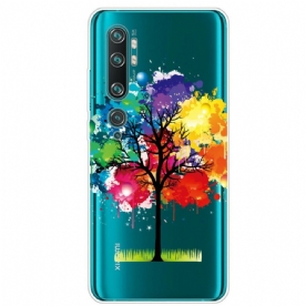 Hoesje voor Xiaomi Mi Note 10 / 10 Pro Transparante Waterverfboom