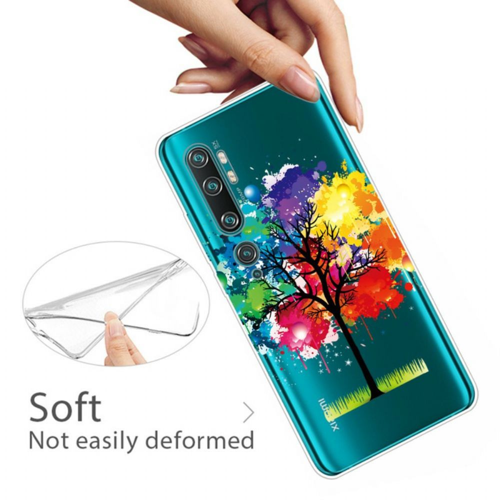 Hoesje voor Xiaomi Mi Note 10 / 10 Pro Transparante Waterverfboom