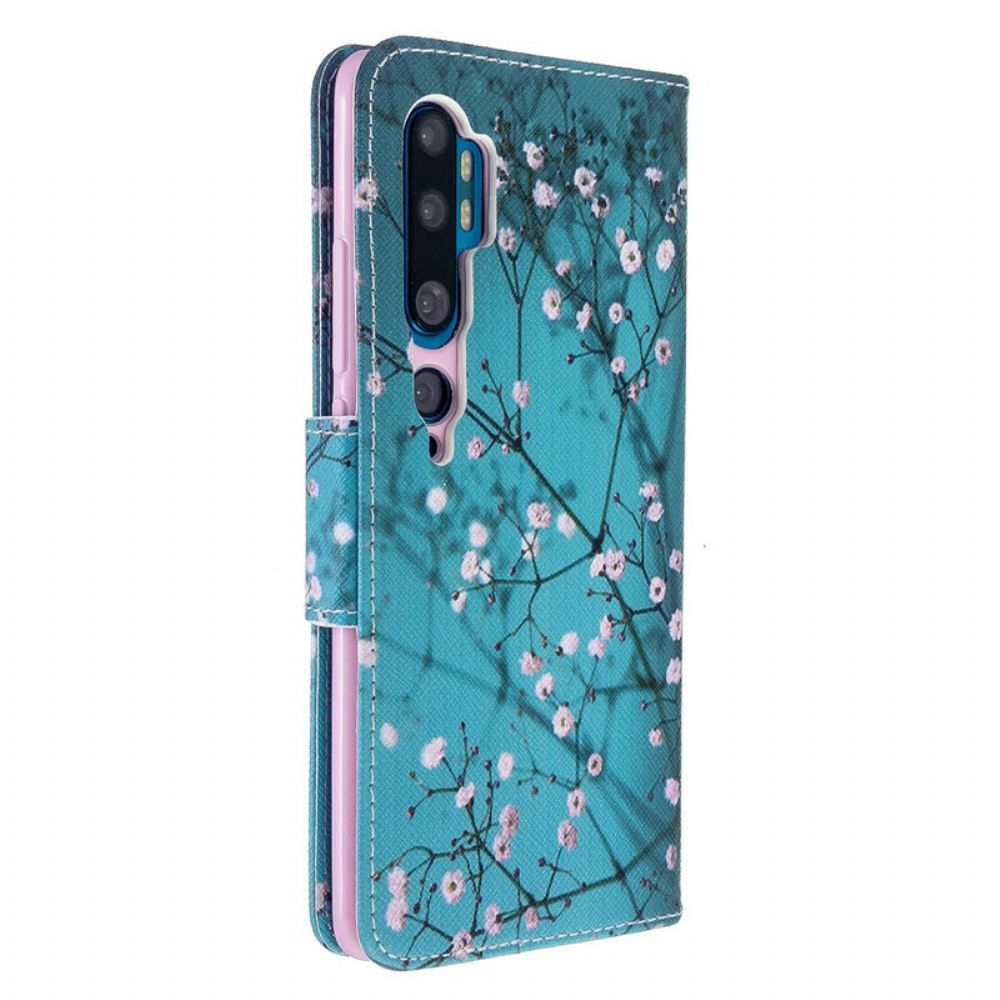 Leren Hoesje voor Xiaomi Mi Note 10 / 10 Pro Bloeiende Boom