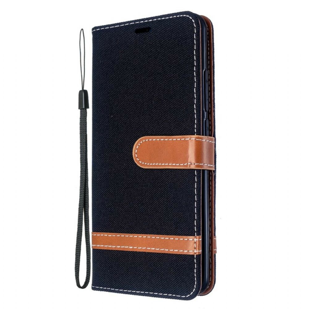 Leren Hoesje voor Xiaomi Mi Note 10 / 10 Pro Met Ketting Band Met Stof En Leereffect