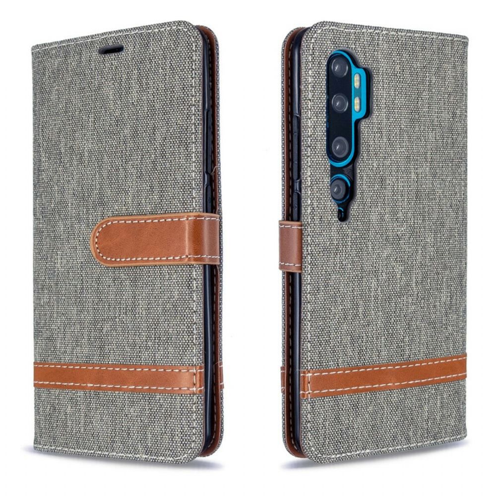 Leren Hoesje voor Xiaomi Mi Note 10 / 10 Pro Met Ketting Band Met Stof En Leereffect