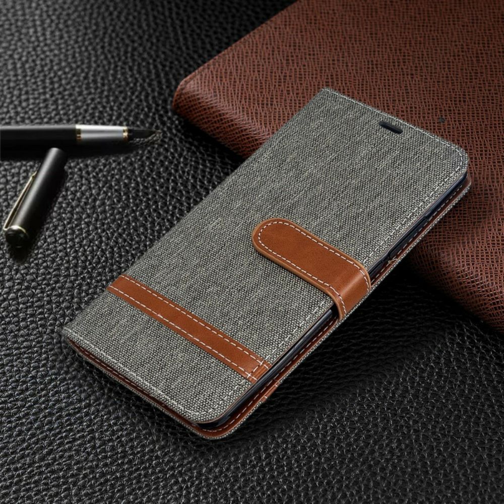 Leren Hoesje voor Xiaomi Mi Note 10 / 10 Pro Met Ketting Band Met Stof En Leereffect