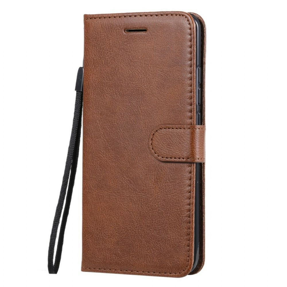 Leren Hoesje voor Xiaomi Mi Note 10 / 10 Pro Met Ketting Leren Bandstijl