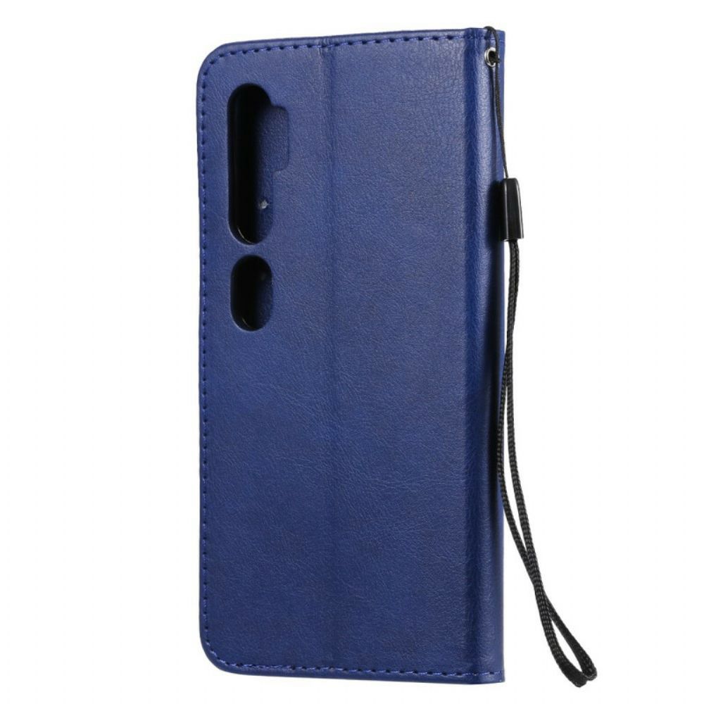 Leren Hoesje voor Xiaomi Mi Note 10 / 10 Pro Met Ketting Leren Bandstijl