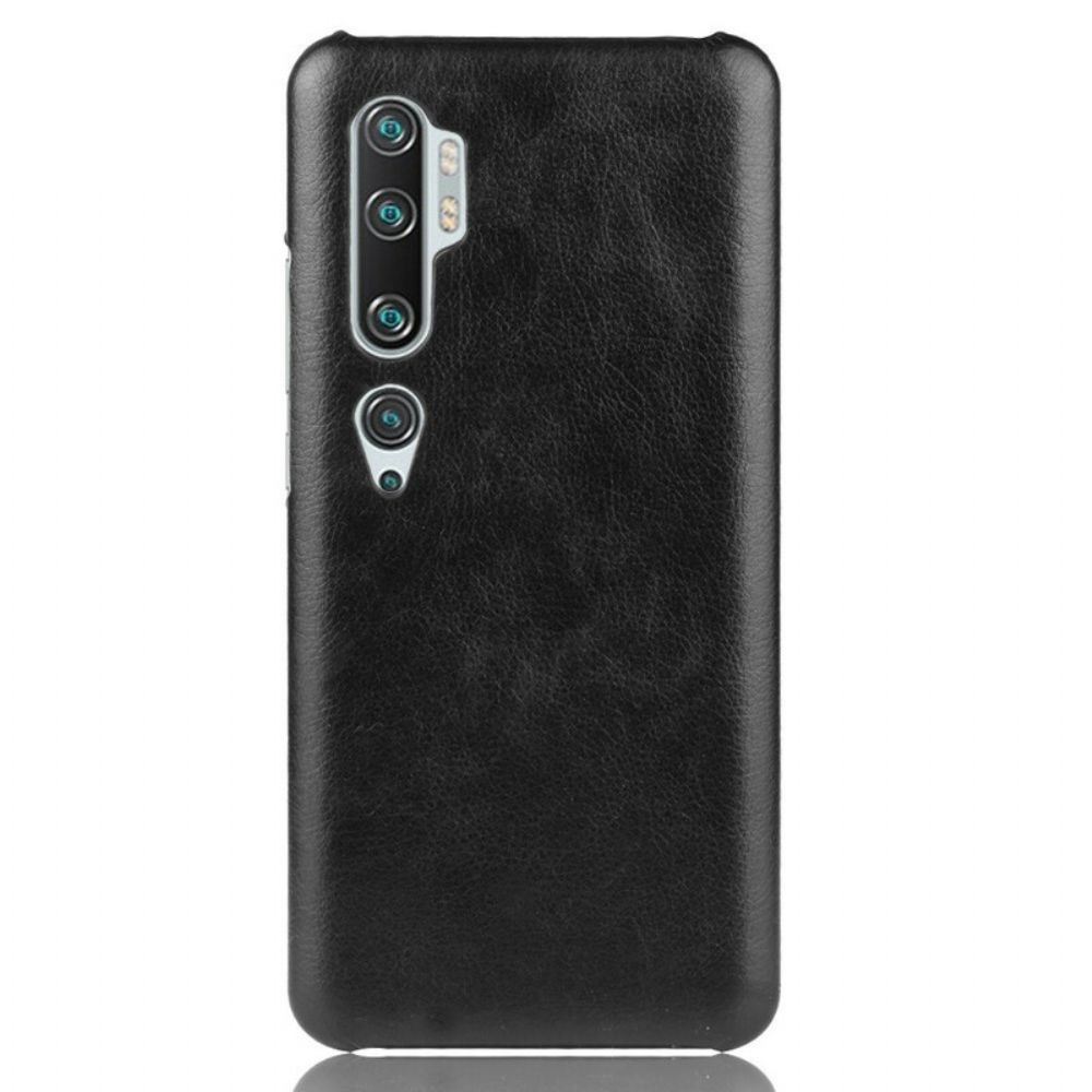 Telefoonhoesje voor Xiaomi Mi Note 10 / 10 Pro Prestaties Litchi Leder Effect