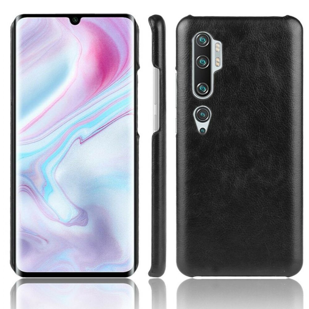 Telefoonhoesje voor Xiaomi Mi Note 10 / 10 Pro Prestaties Litchi Leder Effect