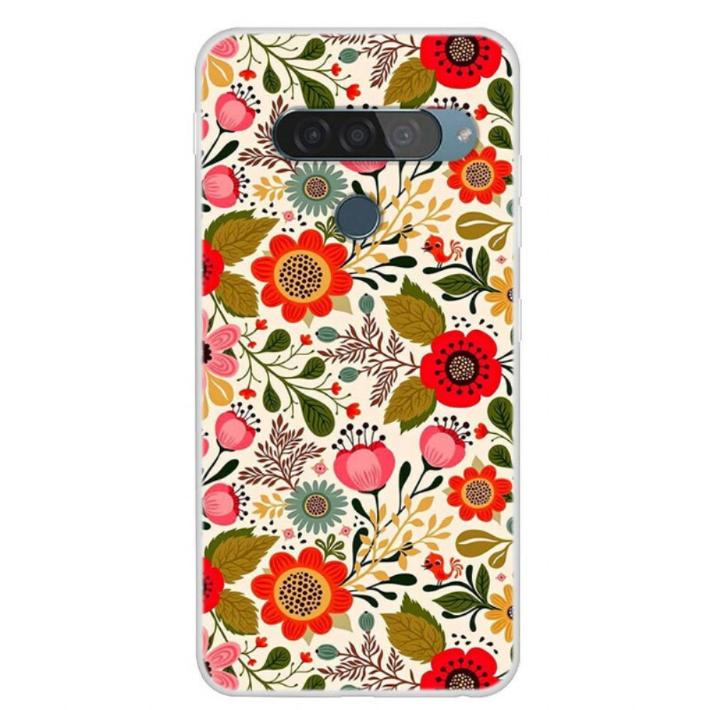 Hoesje voor LG G8S ThinQ Bloemen Tapijt