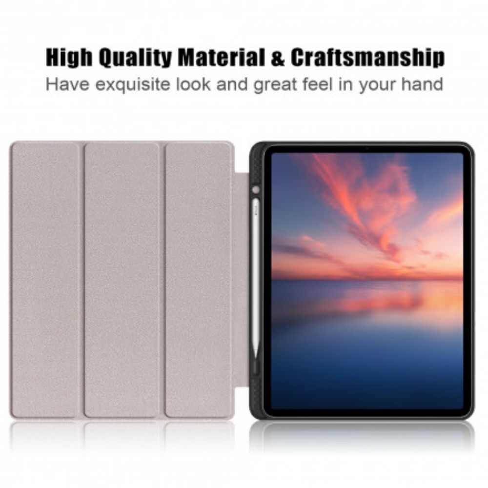 Bescherming Hoesje voor iPad Pro 12.9" (2021) (2020) (2018) Driebladige Stylushouder