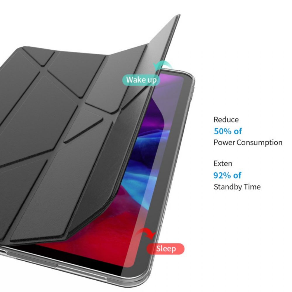 Bescherming Hoesje voor iPad Pro 12.9" (2021) (2020) (2018) Eenvoudig Origami-ontwerp