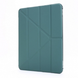 Bescherming Hoesje voor iPad Pro 12.9" (2021) (2020) (2018) Opvouwbare Hoes Met Leereffect