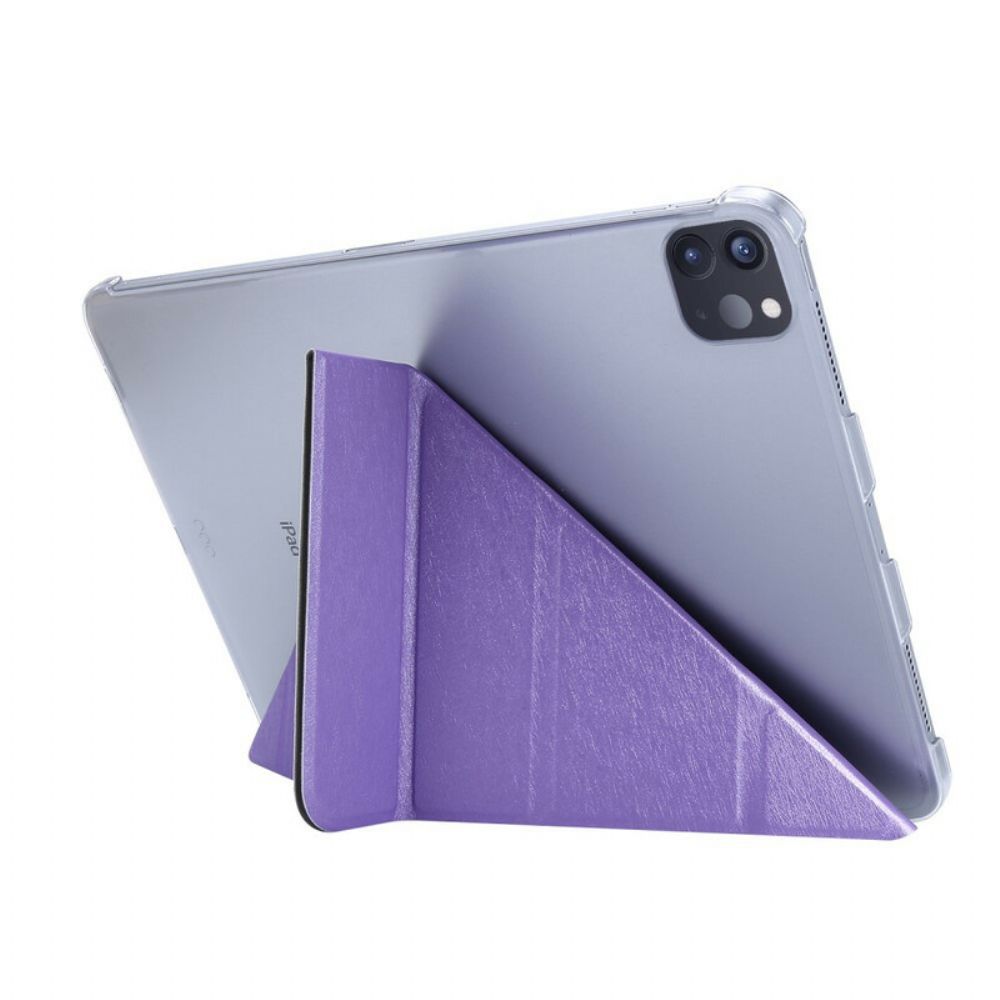 Bescherming Hoesje voor iPad Pro 12.9" (2021) (2020) (2018) Origami Kunstleer