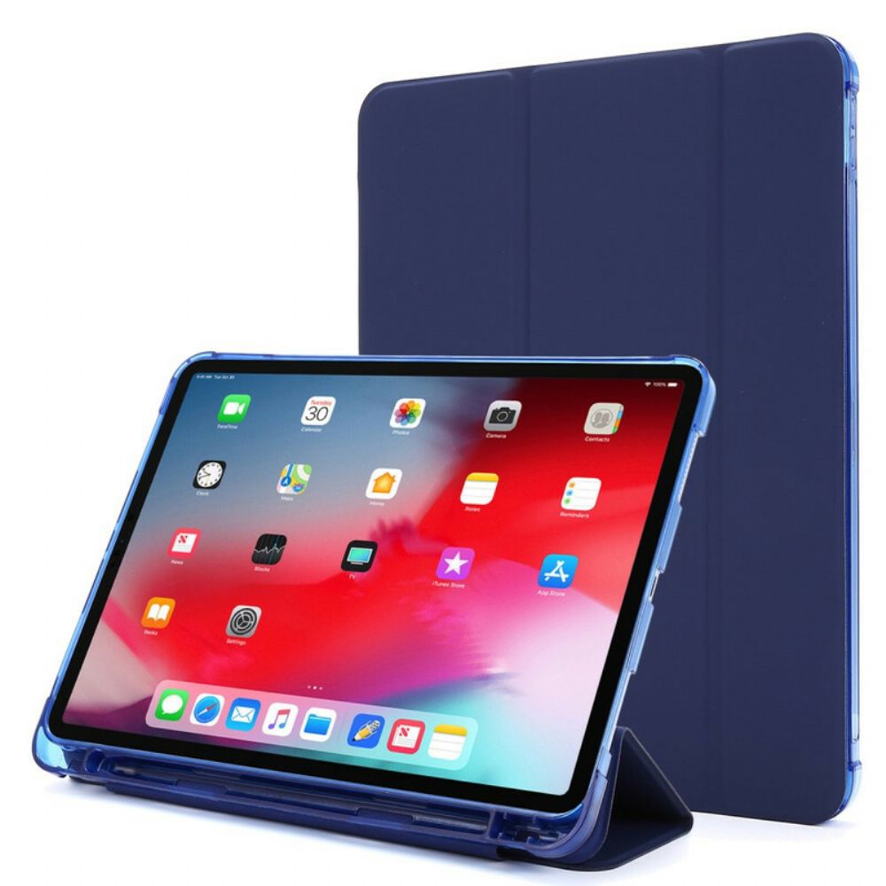 Bescherming Hoesje voor iPad Pro 12.9" (2021) (2020) (2018) Potloodhouder Van Kunstleer