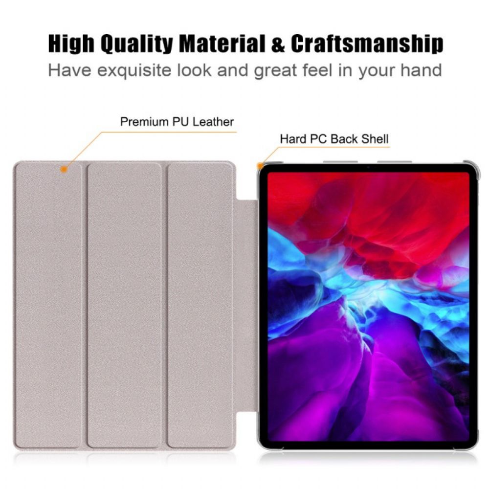 Bescherming Hoesje voor iPad Pro 12.9" (2021) (2020) (2018) Transparant Terug Universum