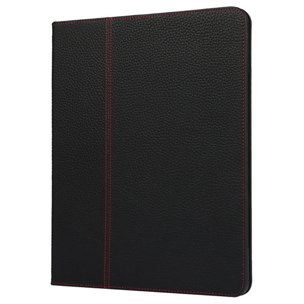 Case voor iPad Pro 12.9" (2021) (2020) (2018) Echt Litchi Leer