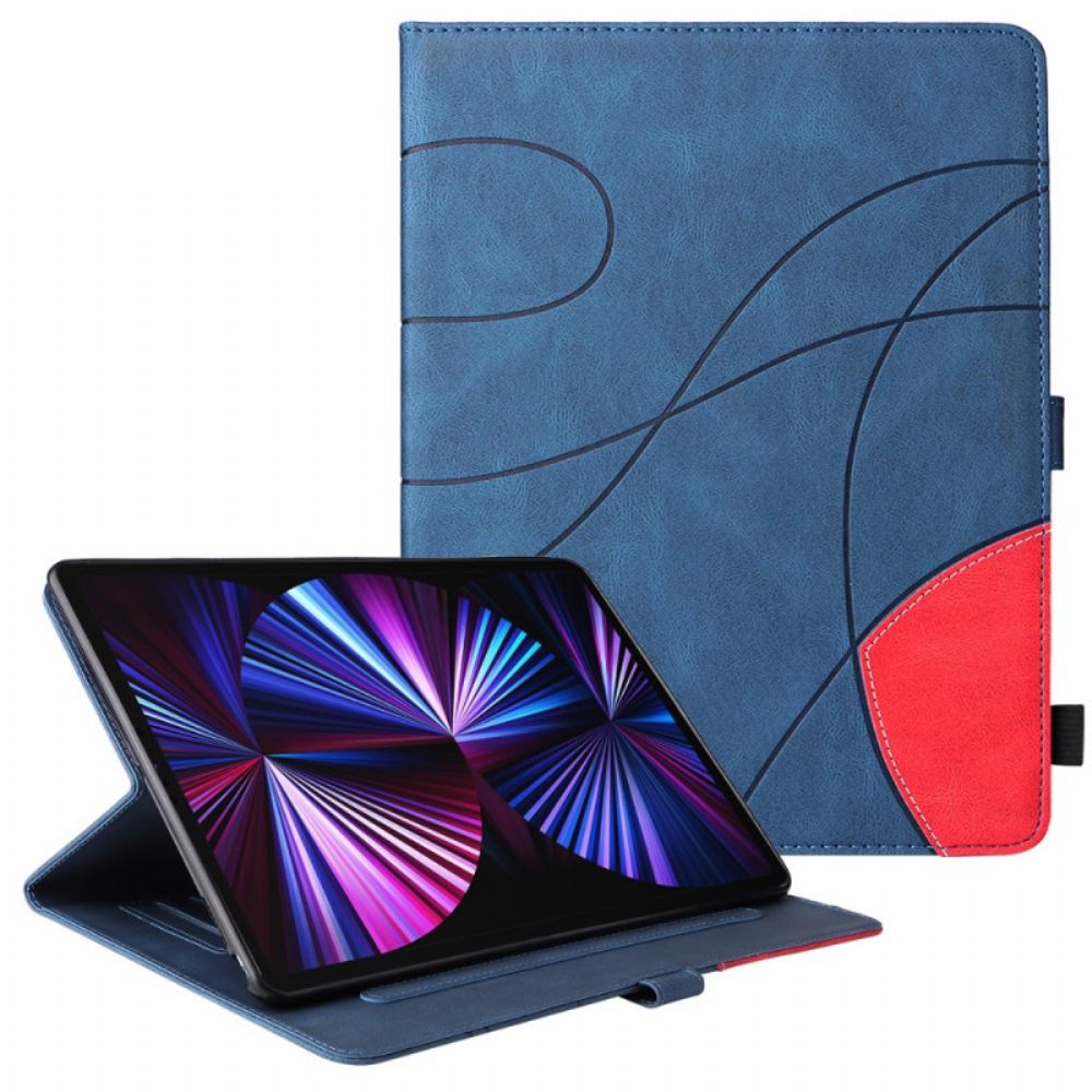 Folio-hoesje voor iPad Pro 12.9" (2021) (2020) (2018) Tweekleurig Ontwerp