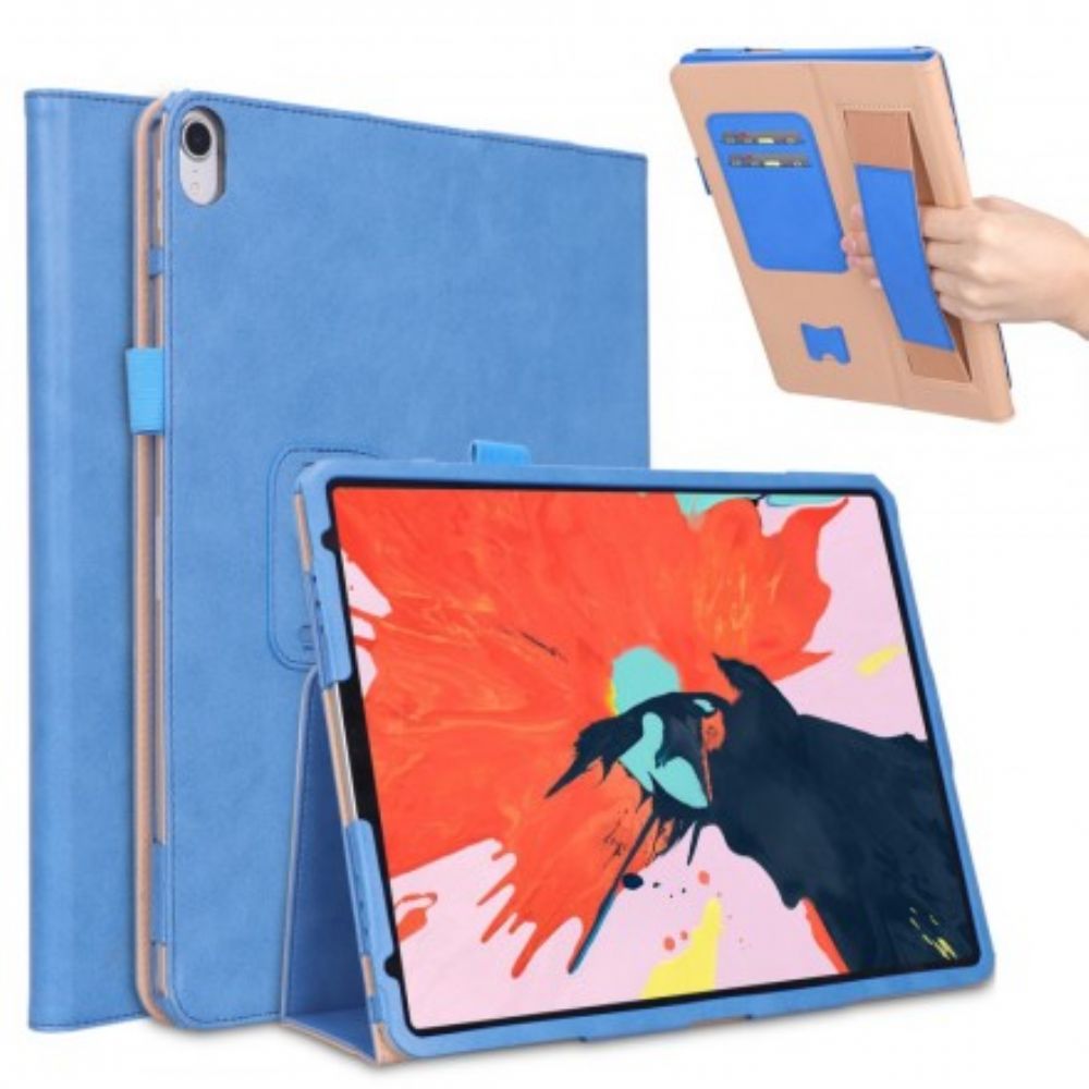 Leren Hoesje voor iPad Pro 12.9" (2021) (2020) (2018) Lederen Stijl Met Riem