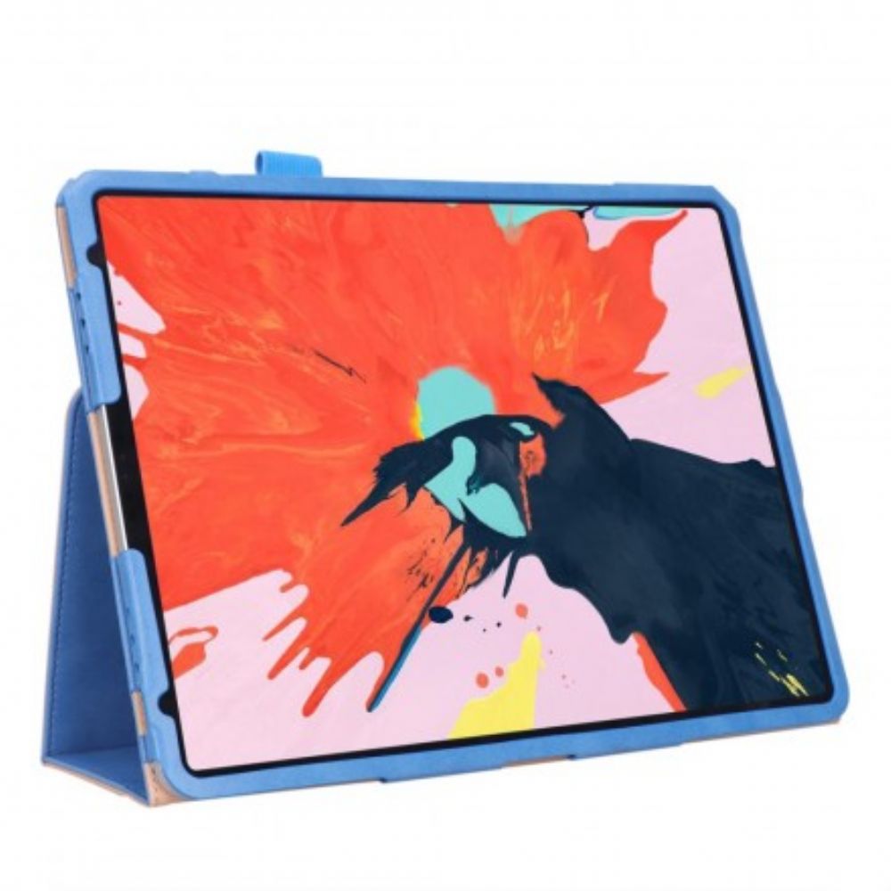 Leren Hoesje voor iPad Pro 12.9" (2021) (2020) (2018) Lederen Stijl Met Riem