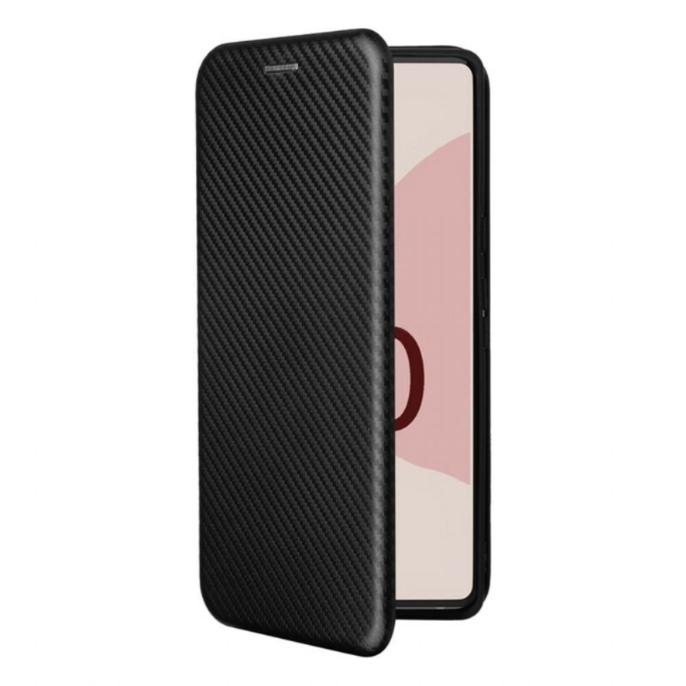 Bescherming Hoesje voor Google Pixel 6 Folio-hoesje Gekleurde Carbon Silicone