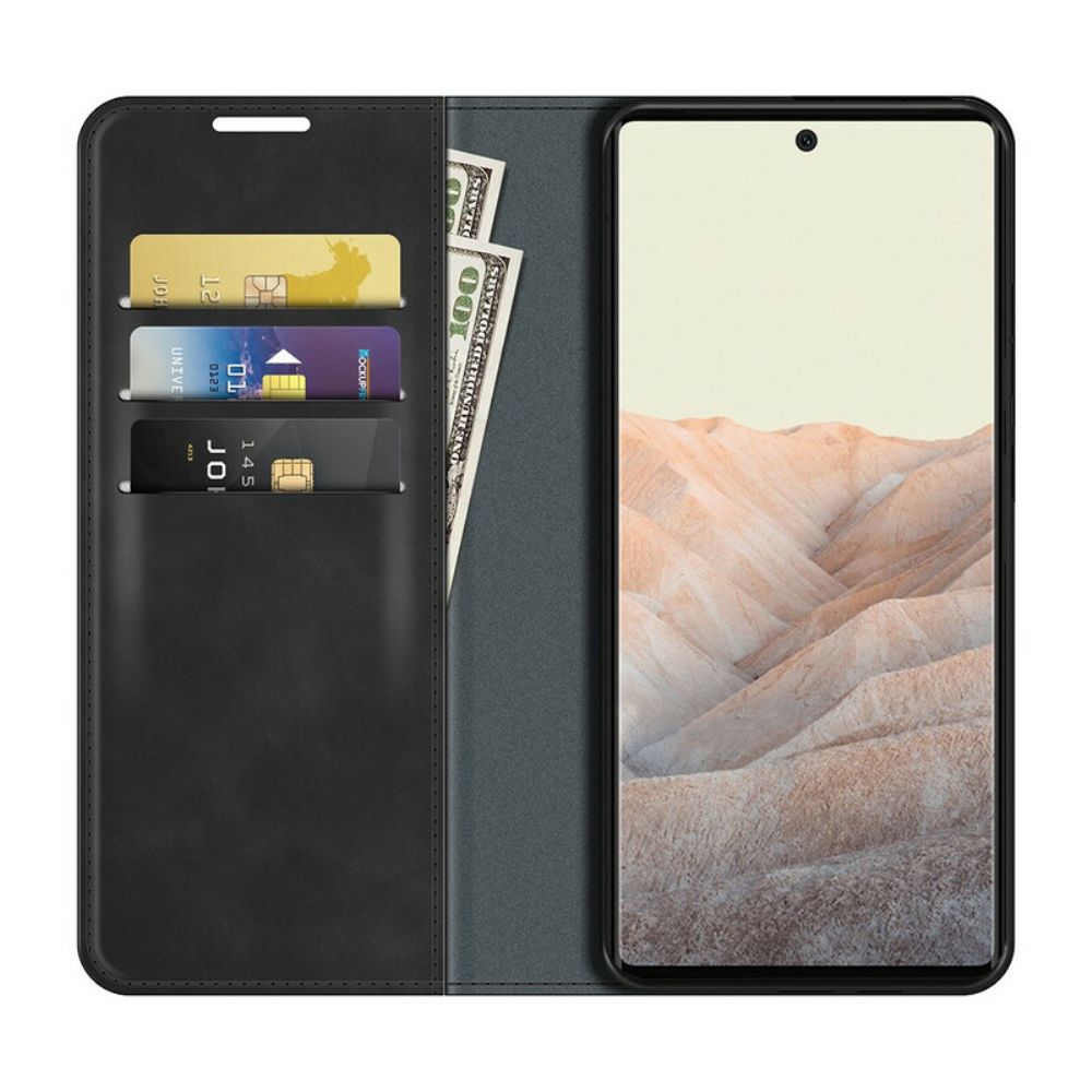 Bescherming Hoesje voor Google Pixel 6 Folio-hoesje Skin-touch