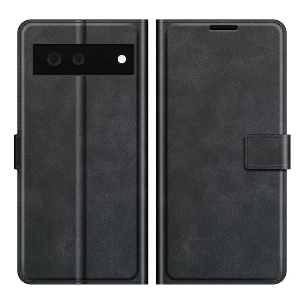 Folio-hoesje voor Google Pixel 6 Extreem Slank Leereffect