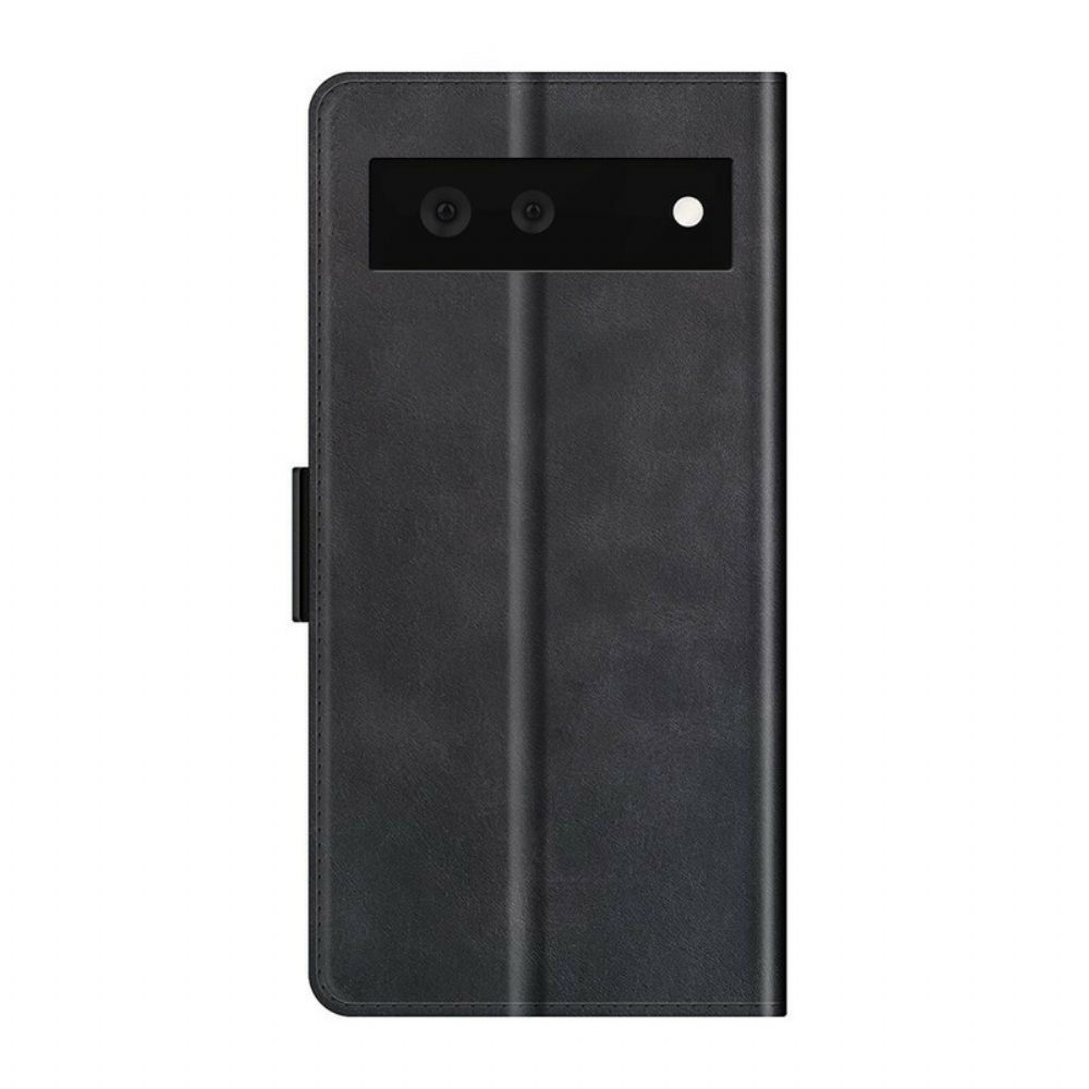 Folio-hoesje voor Google Pixel 6 Flip Case Klassieke Dubbele Klep