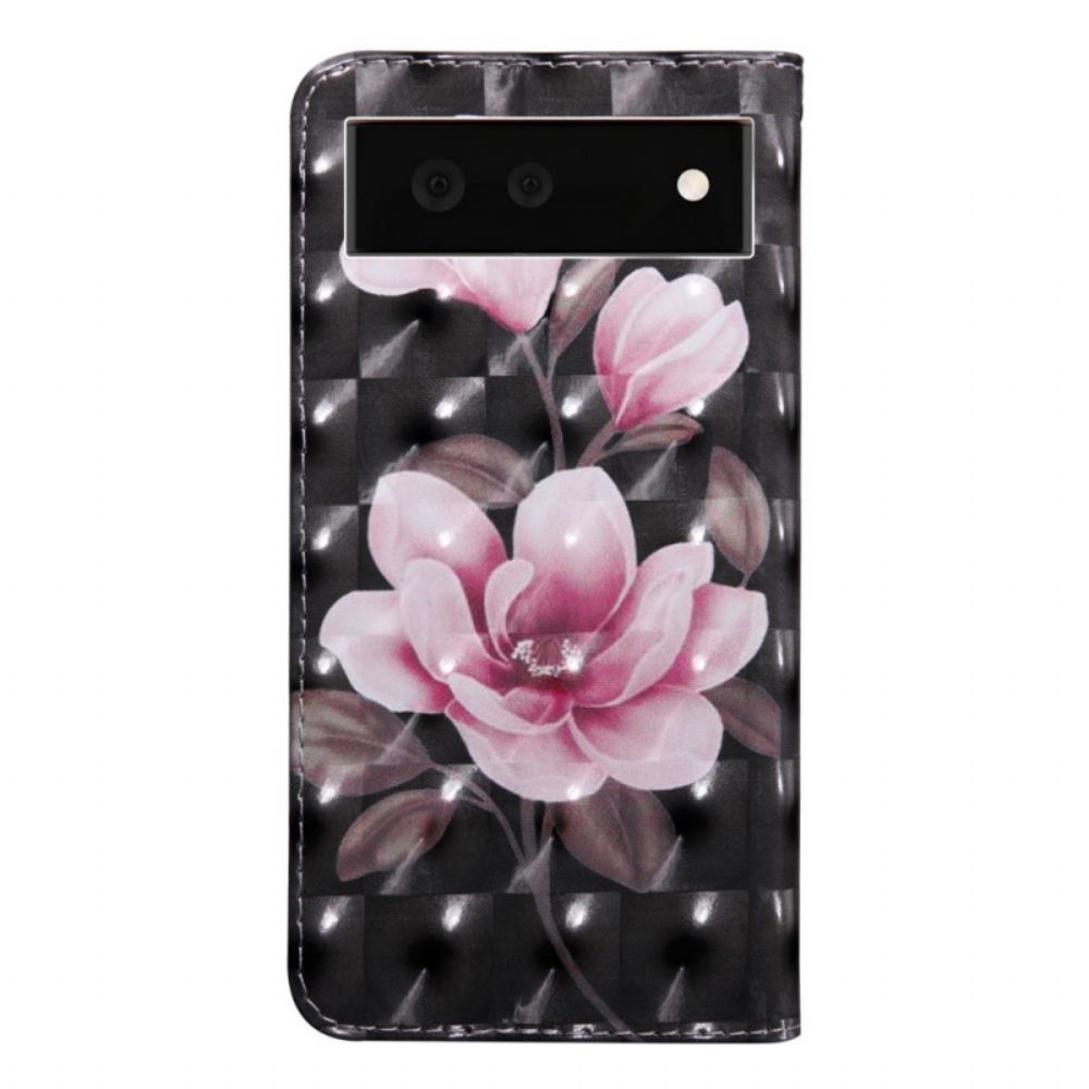 Leren Hoesje voor Google Pixel 6 Bloesem Bloemen