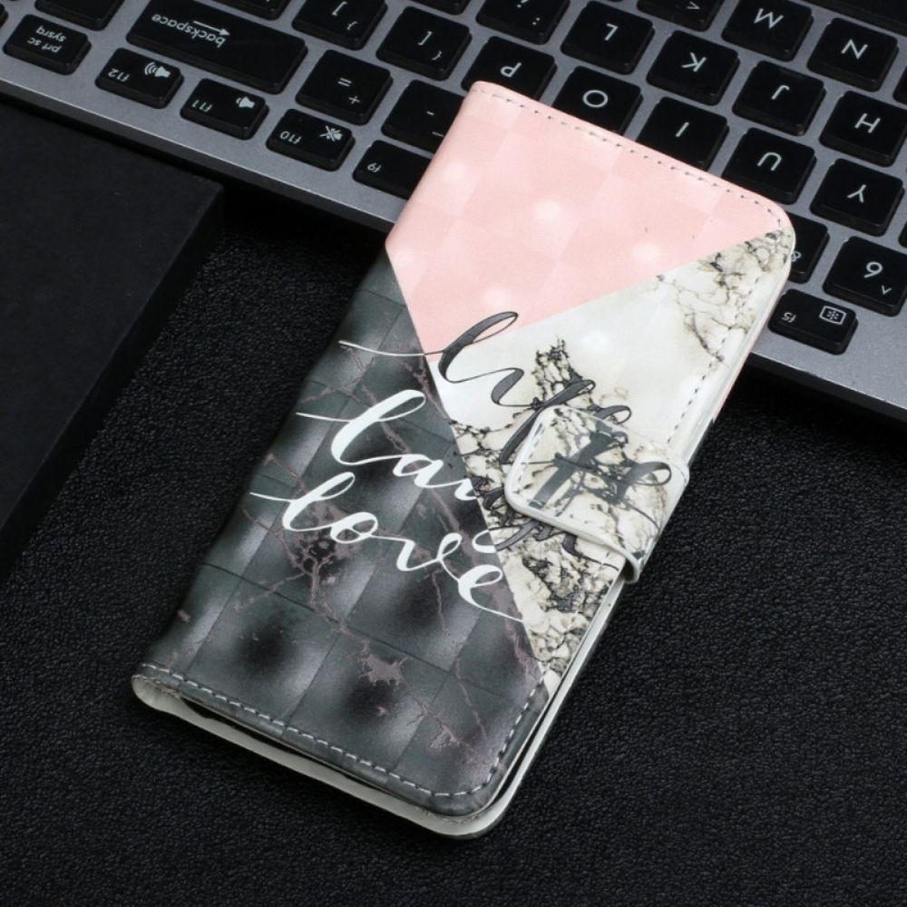 Leren Hoesje voor Google Pixel 6 Leven Lach Liefde