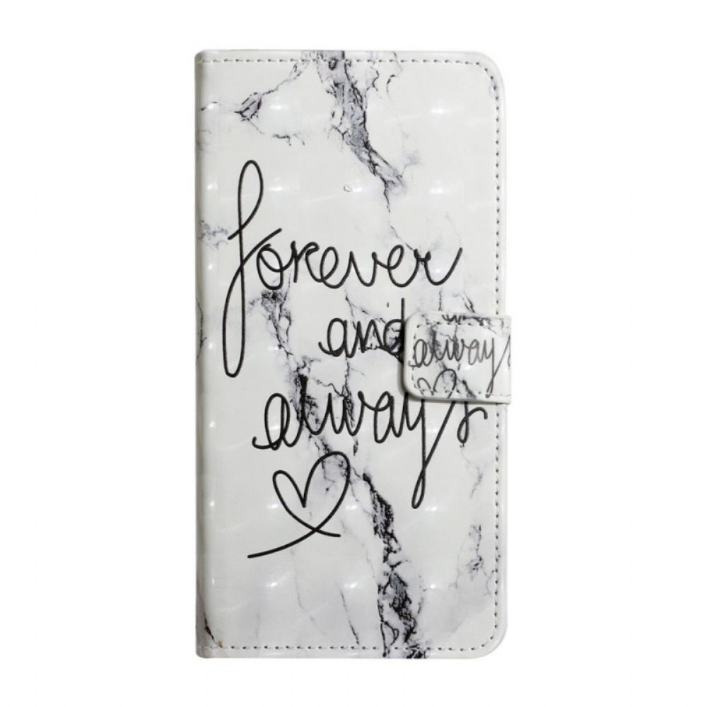 Leren Hoesje voor Google Pixel 6 Marmer Forever & Always