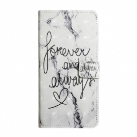 Leren Hoesje voor Google Pixel 6 Marmer Forever & Always