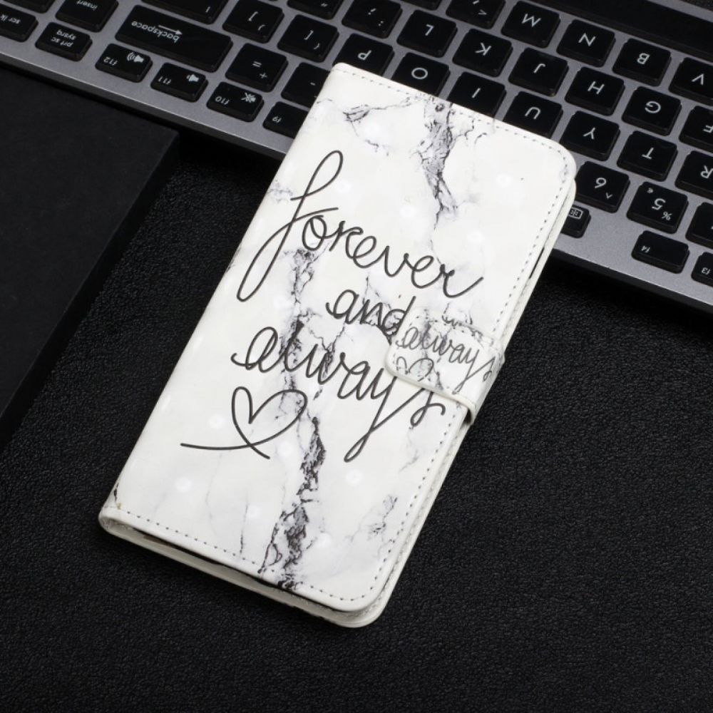 Leren Hoesje voor Google Pixel 6 Marmer Forever & Always