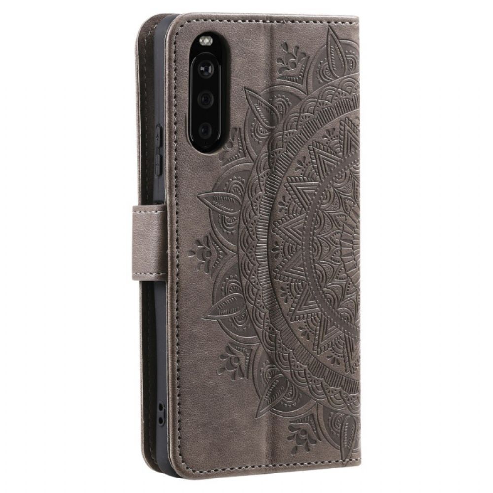 Folio-hoesje Sony Xperia 10 Vi Telefoonhoesje Mandala-bandpatroon