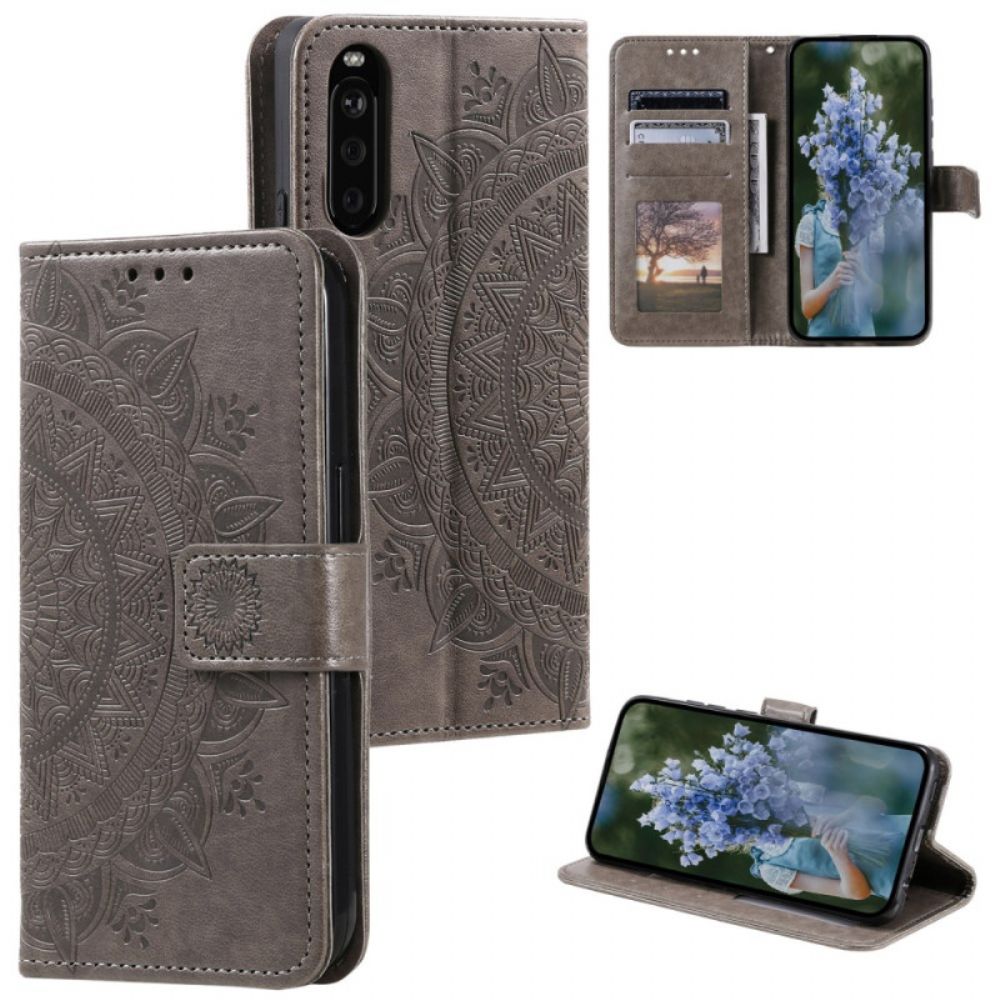 Folio-hoesje Sony Xperia 10 Vi Telefoonhoesje Mandala-bandpatroon