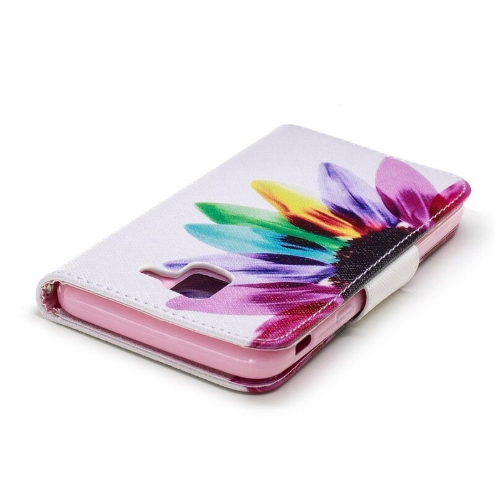 Folio-hoesje voor Samsung Galaxy J6 Aquarel Bloem