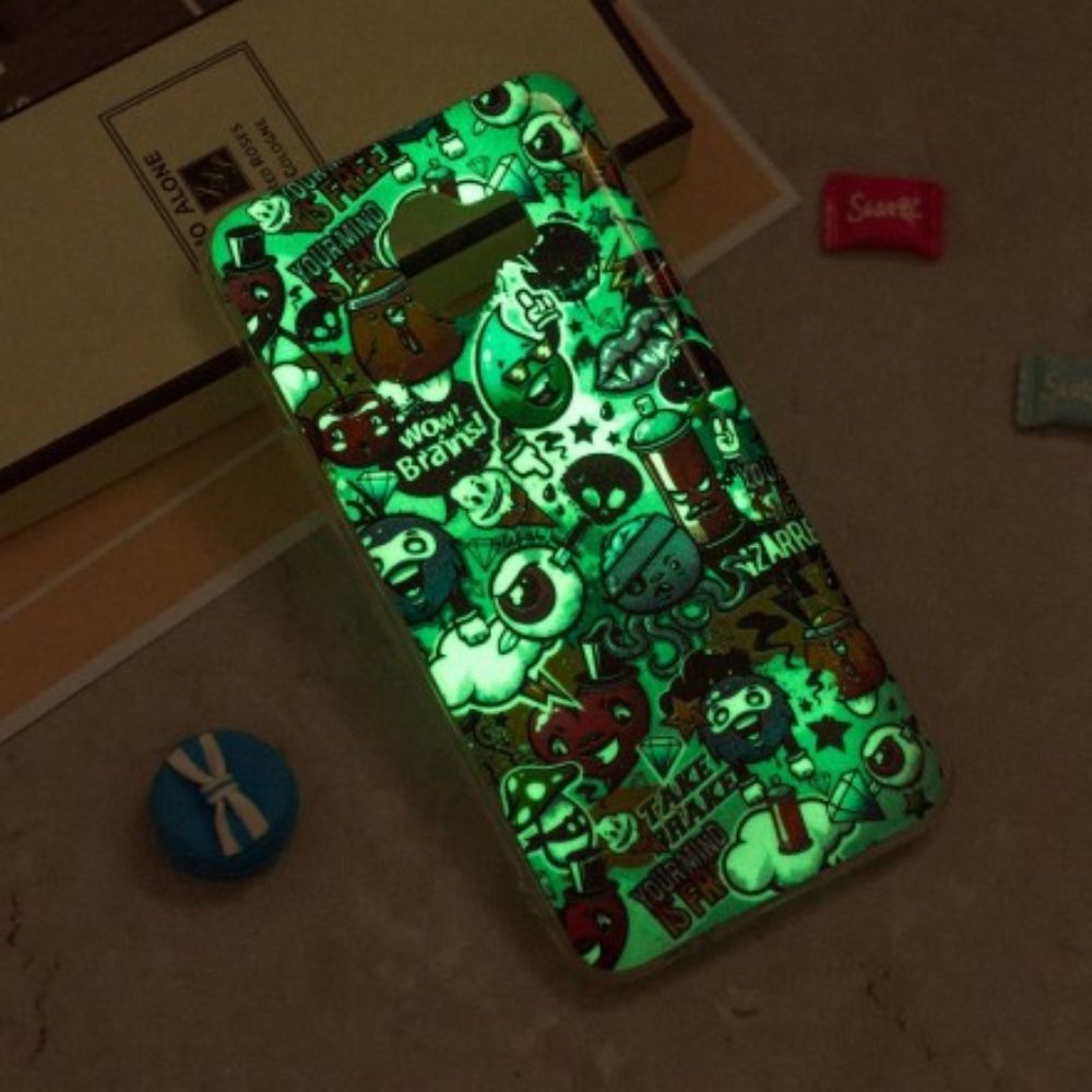 Hoesje voor Samsung Galaxy J6 Fluorescerende Waanzin