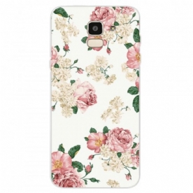 Hoesje voor Samsung Galaxy J6 Vrijheidsbloemen