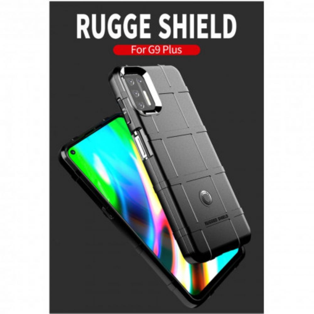 Telefoonhoesje voor Moto G9 Plus Robuust Schild