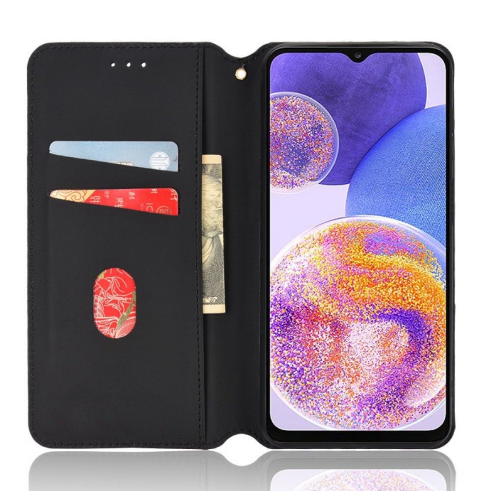 Bescherming Hoesje voor Samsung Galaxy M23 5G Folio-hoesje 3d-kubus Leereffect