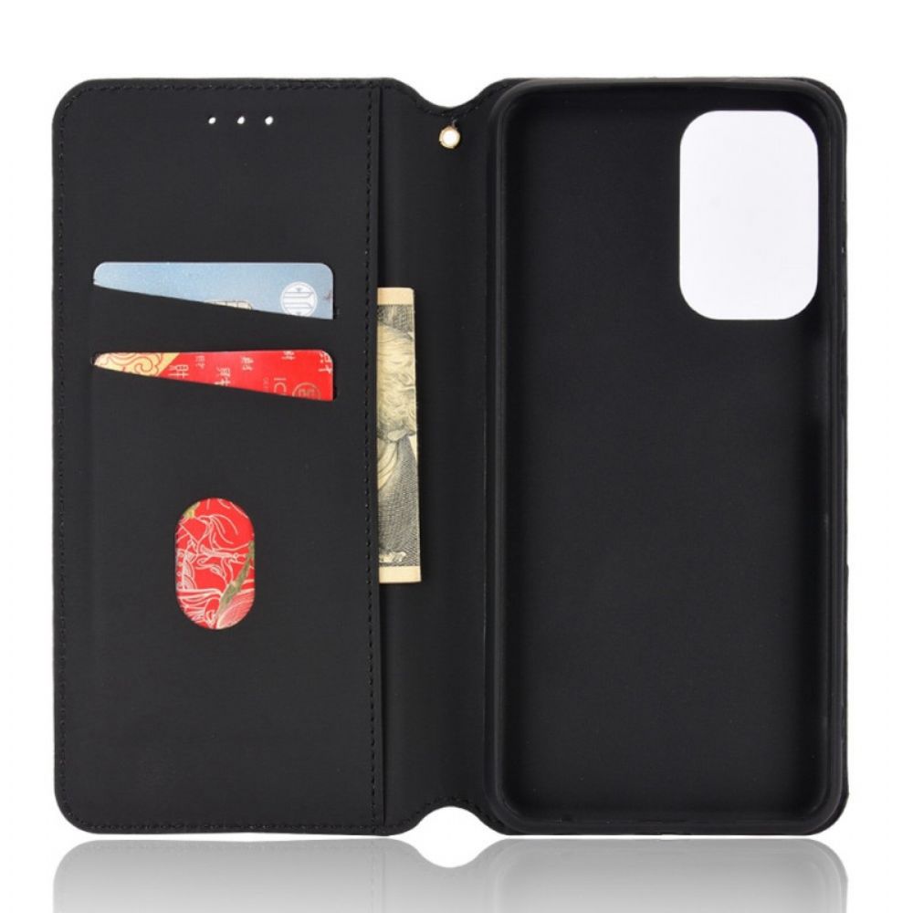 Bescherming Hoesje voor Samsung Galaxy M23 5G Folio-hoesje 3d-kubus Leereffect